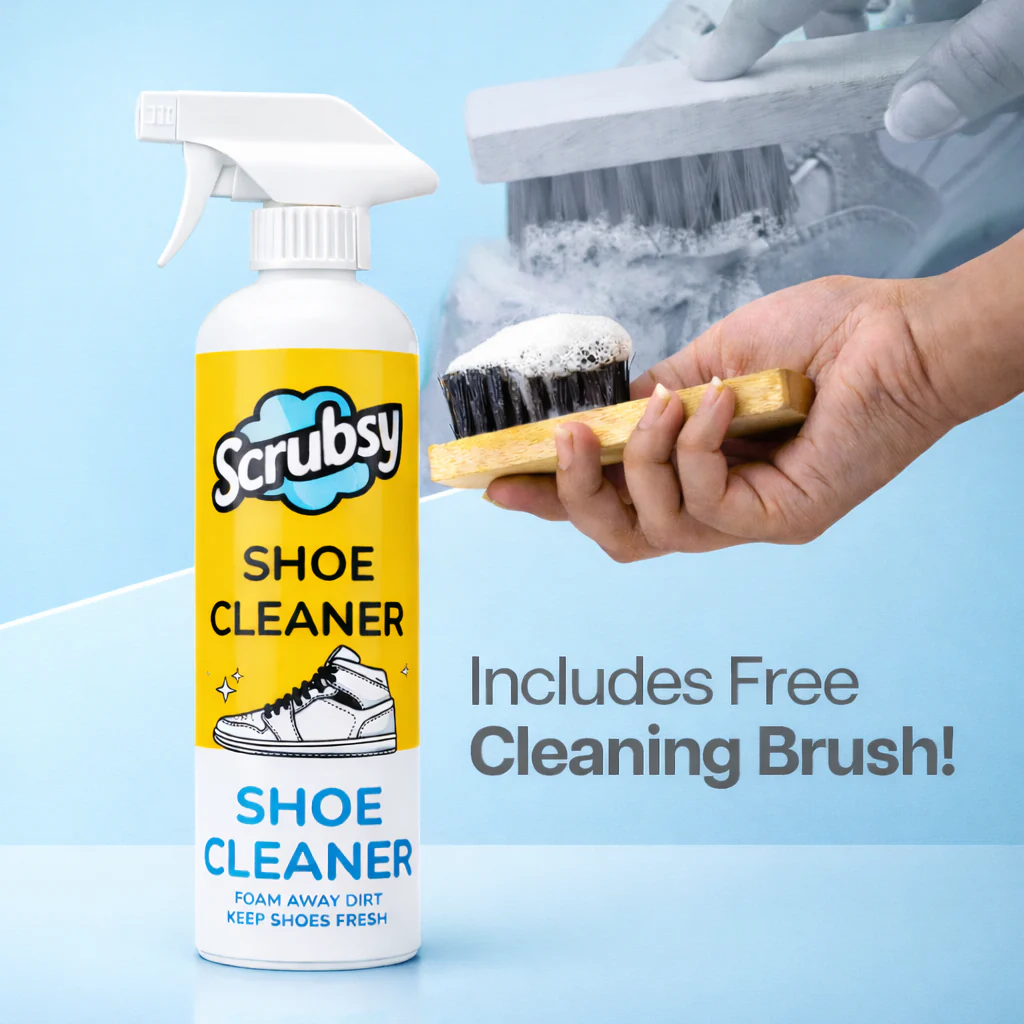 India's #1 All-in-1 Footwear Cleaner (1+1 Free) (Free Brush) - Image 5